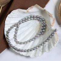 Cultured Rice Freshwater Pearl Beads, DIY, grey, 4.50mm, Sold Per Approx 38-39 cm Strand