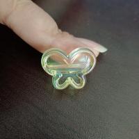 Plated Acrylic Beads, Butterfly, UV plating, DIY, more colors for choice, 16x23mm, Approx 100PCs/Bag, Sold By Bag
