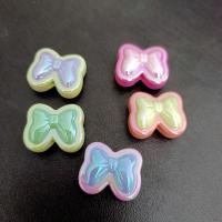 Acrylic Jewelry Beads, Bowknot, DIY, more colors for choice, 17x20mm, Approx 100PCs/Bag, Sold By Bag