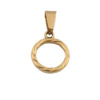 Stainless Steel Pendants, 304 Stainless Steel, Vacuum Ion Plating, fashion jewelry & for woman, golden, 20x16x2mm, Hole:Approx 4mm, Sold By PC