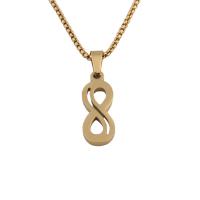 Stainless Steel Jewelry Necklace, 304 Stainless Steel, Vacuum Ion Plating, fashion jewelry & for woman, golden, 11x20.50x1.50mm, Length:Approx 20.47 Inch, Sold By PC