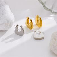 Titan Stahl Ohrring, Titanstahl, plattiert, Modeschmuck & für Frau, keine, 12x19mm, verkauft von Paar