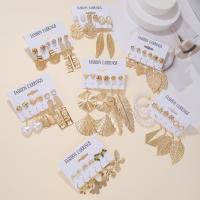 Tibetan Style Drop Earrings, plated, 6 pieces & different styles for choice & for woman, nickel, lead & cadmium free, Sold By Set