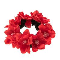 Ponytail Holder Polyester petals elastic & for woman 11cm Sold By PC