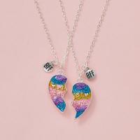 Zinc Alloy Jewelry Sets with Magnet fashion jewelry & gradient color & enamel nickel lead & cadmium free 40cm 5cm 16cm 5cm Sold By Set