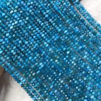 Perles bijoux en pierres gemmes, Apatites, poli, style folk & DIY & normes différentes pour le choix, couleur bleu foncé, Vendu par Environ 38-40 cm brin