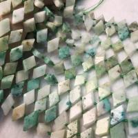 Natural Lotus Jasper Beads, Rhombus, polished, folk style & DIY, 12x15mm, Sold Per Approx 38-40 cm Strand