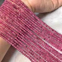 Gemstone Jewelry Beads, Tourmaline, polished, folk style & DIY & different size for choice, pink, Sold Per Approx 38-40 cm Strand
