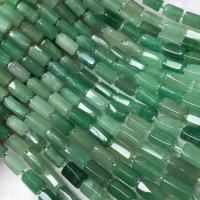 Natural Aventurine Beads, Green Aventurine, polished, folk style & DIY, 6x10mm, Sold Per Approx 38-40 cm Strand