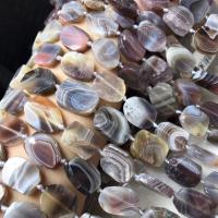 Naturalne koraliki z agatu botswana, Agat botswański, Prostokąt, obyty, styl ludowy & DIY, brązowy, beads size 12x15mm, sprzedawane na około 38-40 cm Strand