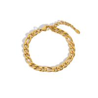 Stainless Steel Anklet 304 Stainless Steel with 5cm extender chain 18K gold plated fashion jewelry & for woman golden Length Approx 20 cm Sold By PC
