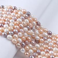 Perlas Arroz Freshwater, Perlas cultivadas de agua dulce, Bricolaje, multicolor, 8-9mm, Vendido para aproximado 36 cm Sarta