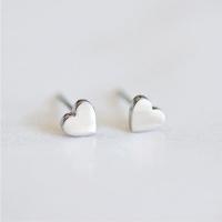 Stainless Steel Stud Earrings 316L Stainless Steel Heart Vacuum Ion Plating fashion jewelry & for woman nickel lead & cadmium free Sold By Pair