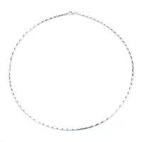 Серебряное ожерелье, 925 пробы, плакированный цветом блестящего серебра, ювелирные изделия моды & разный размер для выбора & Женский, не содержит никель, свинец, продается PC