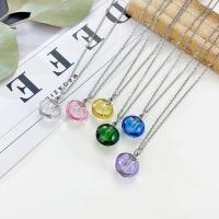 304 Stainless Steel Perfume Bottle Necklace with Acrylic fashion jewelry & for woman Length Approx 19.7 Inch Sold By PC