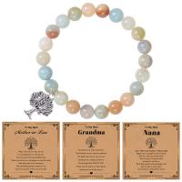 Gemstone Bracelets, Natural Stone, Tree, different materials for choice & Unisex, more colors for choice, nickel, lead & cadmium free, 8mm, Length:Approx 17-22 cm, Sold By PC