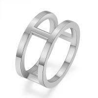 Titanium Steel Finger Ring, plated, fashion jewelry & for woman & hollow, more colors for choice, 10mm, Sold By PC