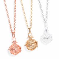 Brass Necklace Round plated fashion jewelry & hollow nickel lead & cadmium free Length 80 cm Sold By PC