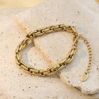 Stainless Steel Jewelry Bracelet 304 Stainless Steel with 5cm extender chain plated fashion jewelry & for woman gold nickel lead & cadmium free Length Approx 14 cm Sold By PC