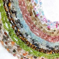 Perles bijoux en pierres gemmes, Pierre naturelle, poli, DIY & styles différents pour le choix, plus de couleurs à choisir, Environ 48PC/brin, Vendu par Environ 38.4 cm brin