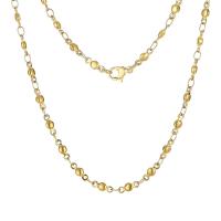 Титановые стали ожерелье, титан, Другое покрытие, разный размер для выбора & разные стили для выбора & Женский, золотой, продается PC