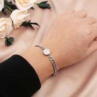 Couple Bracelet and Bangle, Titanium Steel, with Magnet, with 8cm extender chain, fashion jewelry & different styles for choice, nickel, lead & cadmium free, 8mm,6mm, Length:Approx 15 cm, Sold By PC