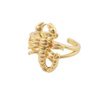 Brass Finger Ring gold color plated fashion jewelry & for woman golden 22*20*4mm Sold By PC