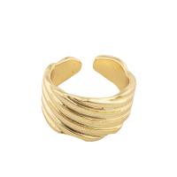 Кольца из латуни, Латунь, плакирован золотом, ювелирные изделия моды & Женский, Золотой, 22*12*2mm, продается PC