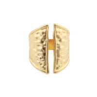 Brass Finger Ring gold color plated fashion jewelry & DIY golden 19*25*3mm Sold By PC