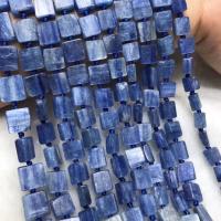 Natural Quartz Jewelry Beads, Kyanite, Square, polished, folk style & DIY, 10x10mm, Sold Per Approx 38-40 cm Strand