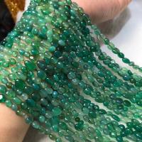 Achat Perlen, Botswana Achat, Klumpen, poliert, Folk-Stil & DIY, grün, 6-8mm, verkauft per ca. 38-40 cm Strang