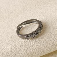 Tibetan Style Finger Ring, silver color plated, fashion jewelry & Unisex, nickel, lead & cadmium free, 2x2cm, Sold By PC
