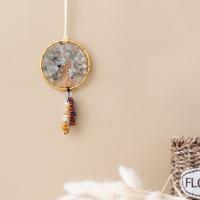 Hanging Ornaments Iron with Natural Stone & brass wire handmade durable nickel lead & cadmium free Sold By PC