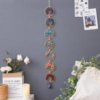 Hanging Ornaments Iron with Natural Stone & brass wire handmade for home and office nickel lead & cadmium free Sold By PC