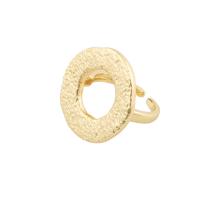 Кольца из латуни, Латунь, плакирован золотом, ювелирные изделия моды & Женский, Золотой, 21*24*3mm, продается PC