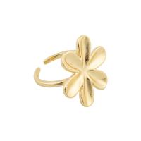 Brass Finger Ring gold color plated fashion jewelry & for woman golden 22*23*3mm Sold By PC