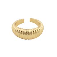 Brass Finger Ring gold color plated fashion jewelry & for woman golden 24*7*4mm Sold By PC