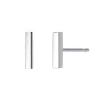 Stainless Steel Stud Earrings, 316L Stainless Steel, Rectangle, Vacuum Ion Plating, fashion jewelry & for woman, more colors for choice, nickel, lead & cadmium free, 2x8mm, Sold By Pair