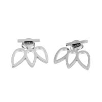 Stainless Steel Stud Earrings 316L Stainless Steel fashion jewelry & for woman & hollow original color nickel lead & cadmium free Sold By Pair