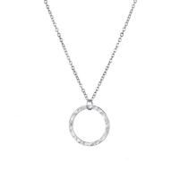 Stainless Steel Jewelry Necklace, 316L Stainless Steel, with 8cm extender chain, Donut, Vacuum Ion Plating, fashion jewelry & for woman & hollow, more colors for choice, nickel, lead & cadmium free, 15mm, Length:Approx 42 cm, Sold By PC
