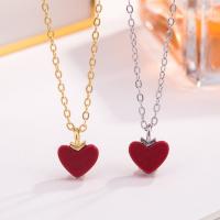 925 Sterling Silver Necklaces, with 1.97inch extender chain, Heart, plated, fashion jewelry & for woman, more colors for choice, nickel, lead & cadmium free, Length:Approx 15.74 Inch, Sold By PC