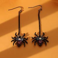 Zinc Alloy Drop Earrings plated Halloween Jewelry Gift & for woman & enamel nickel lead & cadmium free Sold By Pair