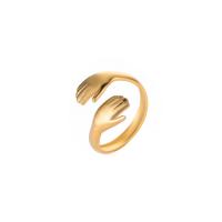 Ring Finger ze stali nierdzewnej, Stal nierdzewna 304, Powlekane, biżuteria moda & dla kobiety, złoty, sprzedane przez PC