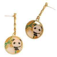 Tibetan Style Drop Earrings, plated, fashion jewelry & for woman, nickel, lead & cadmium free, 49x22mm, Sold By Pair