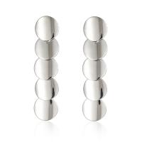 Iron Earring, plated, fashion jewelry & for woman, more colors for choice, nickel, lead & cadmium free, 88x8mm, Sold By Pair