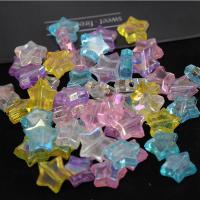 Plated Acrylic Beads Star DIY 10mm Approx Sold By Bag