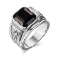 Cink Alloy Finger Ring, pozlaćen, različite veličine za izbor & micro utrti kubni cirkonij & za čovjeka, više boja za izbor, Prodano By PC