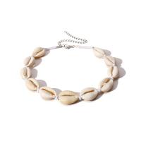 Shell Necklaces Cotton Thread with Shell fashion jewelry nickel lead & cadmium free 85cm 40cm 30cm 10cm Sold By PC