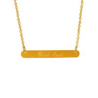 Titanstahl Halskette, mit Verlängerungskettchen von 2inch, Modeschmuck & mit Brief Muster & für Frau, keine, Länge ca. 15.7 ZollInch, verkauft von PC