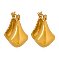 Titanstahl Hebel Rückseiten Ohrring, Geometrisches Muster, Modeschmuck & für Frau, keine, 18x21mm, verkauft von Paar